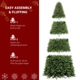 thumbnail image 3 of 10FT Artificial Christmas Tree, Full Premium Hinged Artificial Pine Tree with 5090 Branch Tips, 1200 Lights Warm Color with Colorful 10 Modes, Metal Stand for Outdoor & Indoor (Green), 3 of 9