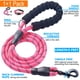thumbnail image 2 of Set de collar y correa para perros Ladoogo, neopreno reflectante, color rosa, 2 of 6