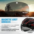 thumbnail image 5 of FUNWICT Bicycle Helmet with Light and Magnetic Goggles Lightweight Bike Helmet for Adult Men Women, 5 of 9