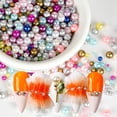 thumbnail image 4 of 1 Bag Nail Decoration Shiny Stunning Visual Effect Vivid Color Matte Finish Eco-friendly Decorative ABS Imitation Pearl Loose Bead Nail Decor Nail Supplies, 4 of 8
