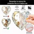 thumbnail image 4 of Heart-Shaped Angel with Wing Acrylic Painted Disc Pendant - 8in Window & Porch Hanging Decoration for Home, Cute Angel-Themed Ornament to Enhance Indoor/Outdoor Holiday & Daily Ambiance, A, 4 of 7