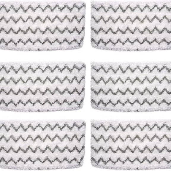 6 Pack S1000 S2001 Steam Mop Replacement Pads for Shark S1000 S1000A S1000C S1000WM S10001C S1200 & S2001 SteamSpot Steam Mop