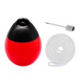 thumbnail image 4 of Boat Ball Anchor Buoy Float Inflatable Dock Edge 10x12 inch Protector Marine Mooring Buoy Swim Buoy for Fishing Sailboats Accessories Red with White Rope, 4 of 8