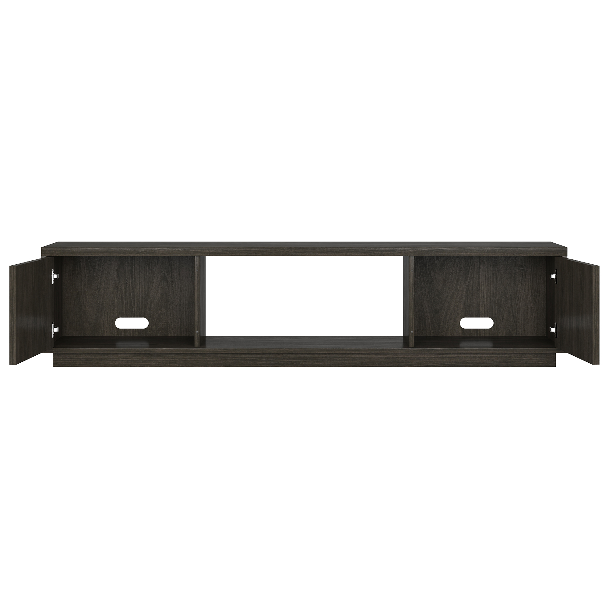 Dorian Rectangular Fluted TV Stand for TV's up to 78" in Alder Brown