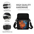 thumbnail image 7 of Chririnla Basketball Splash Cross Body Bags Crossbody Wallet for Travel, Elastic Polyester with Compartments Coin Purse, 7 of 7