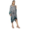 thumbnail image 2 of Moomaya Summer Bikini Cover Up Kaftan For Womens Sexy Sheer Swimwear Caftan Beach Dress, 2 of 7