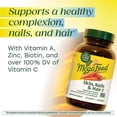 thumbnail image 4 of MegaFood Skin, Nails & Hair 2 - Biotin, Zinc & Vitamins A, C, B6 & E - Vegan - 30 Servings, 4 of 9