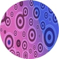 thumbnail image 1 of Ahgly Company Machine Washable Indoor Round Transitional Dark Orchid Purple Area Rugs, 4' Round, 1 of 7