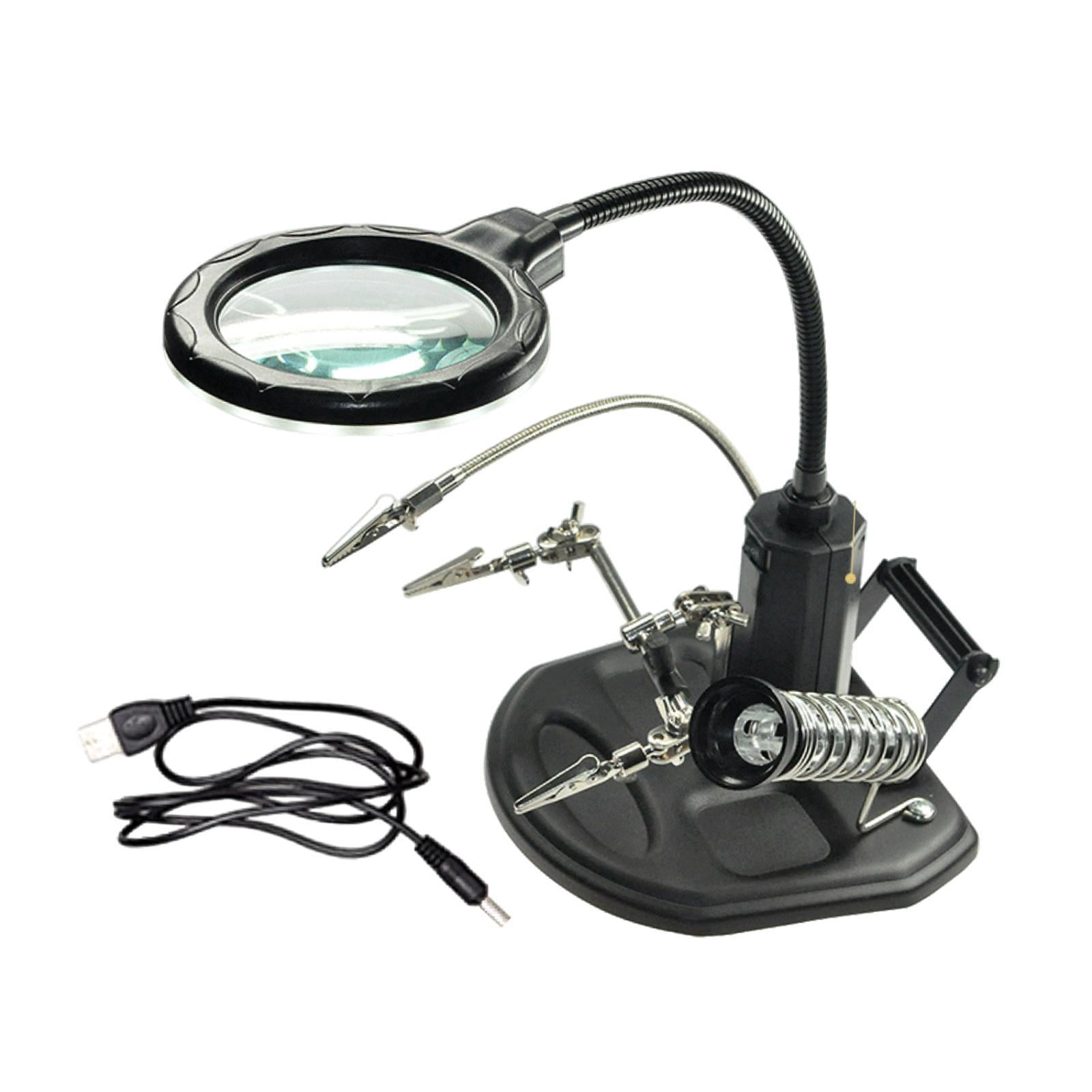 Colaxi Magnifying Glass Soldering Station LED Lighted for Engraving Crafts Assembly