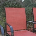 MF Studio Set of 4 Outdoor Patio Dining Chairs, Steel Frames with