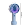 thumbnail image 3 of Mist Handheld Fan Hydrating Spray Cooling USB Rechargeable High Speed Portable Fan Long Battery Skin Moisturizing Cooling Function Portable Summer Device For Outdoor Travel Camping Beach Office Use, 3 of 6