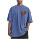 thumbnail image 3 of RKSTN Men's Valentine's Day T Shirts Oversized Crewneck Cotton Valentine Print Short Sleeves Shirts Tops Mens Casual Solid Round Neck Sport Washed Distressed T-Shirt Loose Comfy Tee Shirts Blouses, 3 of 6