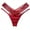 Wine Red, variant on opvise Women Panties Low Waist Hollowed Out Cross-belt See-through Thin Strip Underwear Blue One Size