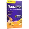 Nauzene Upset Stomach & Nausea Relief, Formulated with Ginger, Relief in 4 Minutes, Ginger Honey Flavor Chews, 42 Count