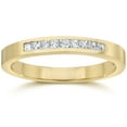 thumbnail image 1 of 1/4ct Princess Cut Diamond Wedding Yellow Gold Ring, 1 of 1