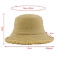 thumbnail image 2 of ZQUUVOU Winter Bucket Hat Fluffy Faux Fur Fisherman Hat Cold Proof and Warm Basin Hat Khaki, 2 of 2