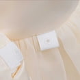 thumbnail image 5 of Girls Mini Gown Sequin Embroidery Flower Ruffle Sleeve Cinched A-Line Tutu Princess Dress Kids Elegant Fluffy Mesh Layered Dresses Rose Gold 3-4 Years, 5 of 7