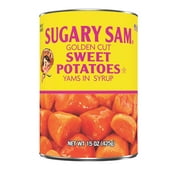 Sugary Sam Cut Sweet Potatoes Yams in Syrup, 15 oz Can