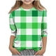 thumbnail image 2 of Blusas y camisas de manga larga y cuello redondo para niños y niñas, estilo casual, original, con estampado de manga 3/4 y cuello redondo, ideal para niñas de 3 a 14 años., 2 of 6