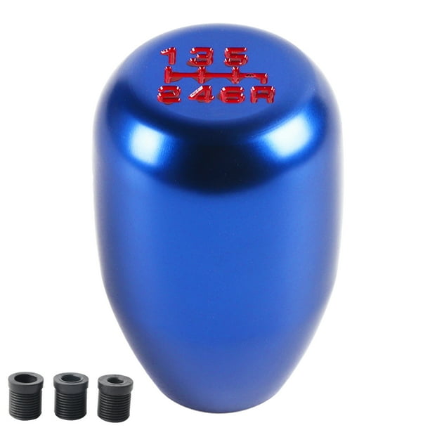 Perilla Manual de modificación Universal para coche, palanca de cambios de 6 velocidades (azul) Jadeshay A
