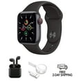 thumbnail image 1 of Refurbished Apple Watch SE (2020) 1st Gen 44mm (GPS Only, No Cellular) Space Gray w/ Wireless Earbuds, 1 of 4