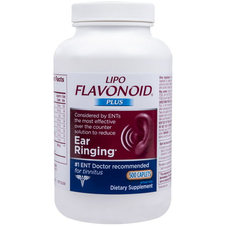 Lipo-Flavonoid Plus Ear Health Supplement Most Effective Over the Counter Solution to Reduce Ear Ringing #1 Ear, Nose and Throat Doctor Recommended for Tinnitus, 500 (Best Vitamins For Tinnitus)