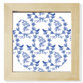 thumbnail image 1 of Cadre Photo Carré Symbole Bleu Blanc pour Affichage Mural Ou de Table, 1 of 3