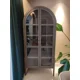 thumbnail image 2 of Estantería de arco americano, aparador negro personalizable de madera maciza nórdica para el hogar con puerta de vidrio, 2 of 4