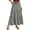 Skirt 321# Grey, variant on oqasdz Women's Summer Linen Solid Color A Line Wrap Skirt with Drawstring Flowy Boho Ruffle High Waist Beach Fashion Outdoor Long Skirt
