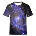 thumbnail image 5 of Penkiiy Galaxy Printed Shirt,Women's Shirts Unisex 3D Graphic Print Fashion T-Shirts for Adults Teens Novelty Casual Tee Tops S Purple, 5 of 6