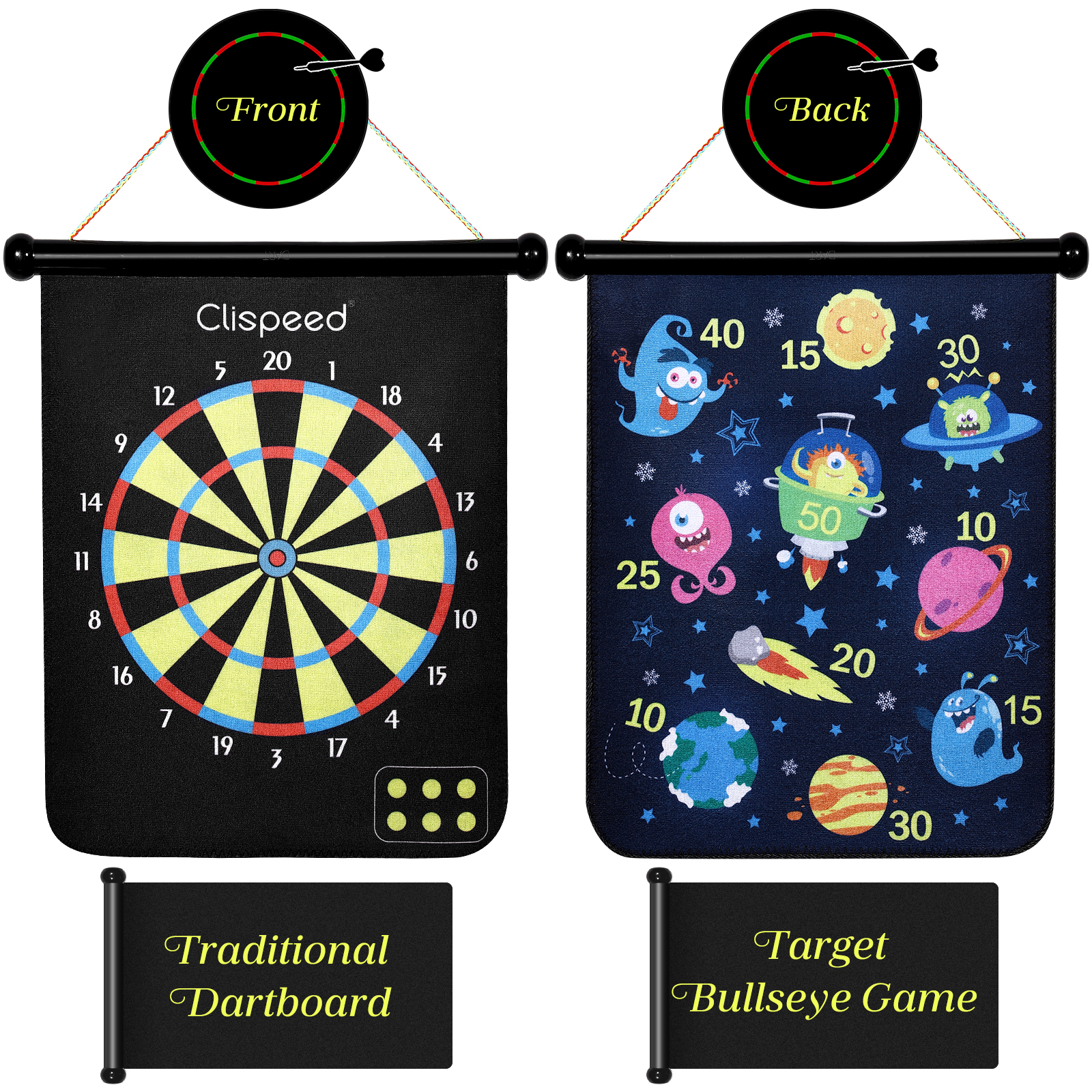 Dart Board Set Kidsafe Double Sided Dartboard Set Dartboard