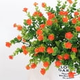 thumbnail image 4 of Worallymy Ramo de flores de plástico para el hogar oficina decoración floral artificial boda fiesta jardín flor falsa naranja Worallymy JD735806102, 4 of 6