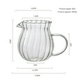 thumbnail image 2 of Glass Pitcher Elegant Shaped Crystal Glass Creamer Pitcher Glass Tea Pitcher Coffee Milk Creamer Pitcher Creative Milk Frothing Pitcher Milk Frother Cup Creamer Jug, 2 of 8