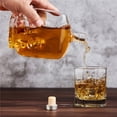 thumbnail image 5 of Square Small Glass Flask Whiskey Bottle Personality Bar Wine Set Home Wine Divider, 5 of 5