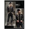 thumbnail image 3 of New Winter Fashion Coat for Man Genuine Leather Jacket Natural Real Sheepskin Shearling Outerwear Thick Wool Liner Brown Vintage Plus Oversize 5XL 6XL XXXXXXL,4XL,Brown, 3 of 5