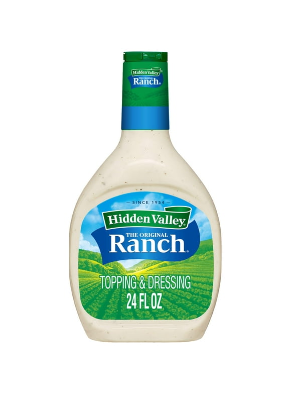 Hidden Valley Ranch Dressing DNF2& Dipping Sauce, Ranch Dressing and Pizza Topping, Gluten Free Salad Dressing, 24 Ounces