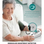 Upper Arm Blood Pressure Monitor with Speaker, 2 Users, 240 Recordings, Large Cuff, Large Display Screen