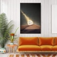 thumbnail image 2 of IDEA4WALL Framed Canvas Wall Art for Living Room, Bedroom Moon with Bright Canvas Prints for Modern Home Decoration Ready to Hang, 2 of 4