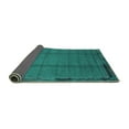 thumbnail image 2 of Ahgly Company Indoor Square Abstract Turquoise Blue Modern Area Rugs, 5' Square, 2 of 4