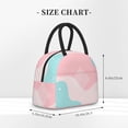 thumbnail image 5 of YFYANG Portable Waterproof Insulated Lunch Bag, Pastel Abstract Geometry Reusable Cooler Bag / Picnic Bag for Adults Teens, 5 of 9