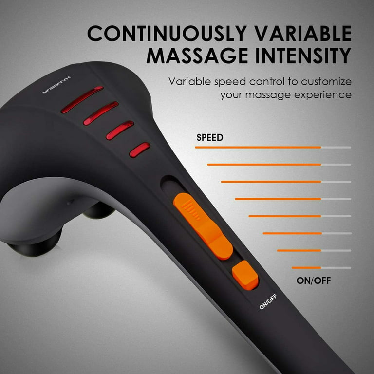  LUYAO Handheld Deep Tissue Massager Percussion Massage Machine  for Muscles Back Neck Shoulder Leg- Hand Held Electric Back Massager for  Neck and Back Full Body Pain Relief and Relaxation : Health