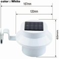 thumbnail image 2 of Set of 4 Led Solar Gutter Lights - White/Black - Solar Night Wall Lights - Fence Lights - Eave Lights, 2 of 5