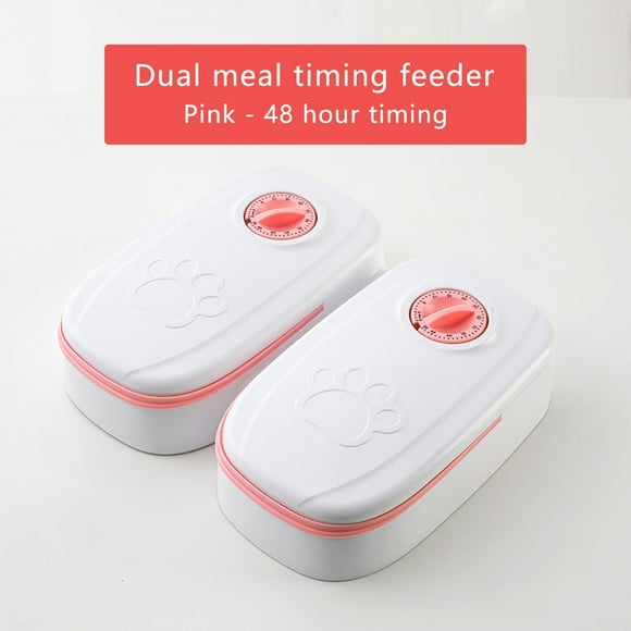 Hat Washing Protective Cover Danhjin -sealed Feeder, Pet Feeder With Timer, Timing and Control of Dry Or Semi-wet Food, Food Dispenser, 48-hour Timing Home Decor