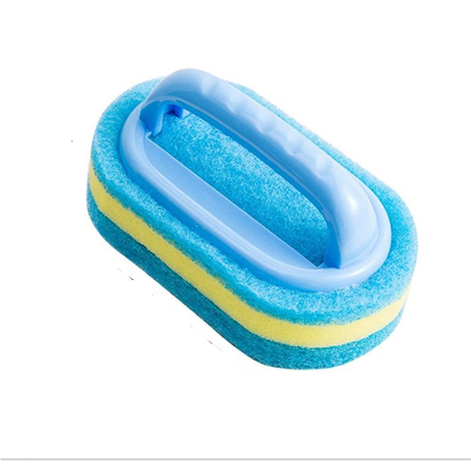 1pc Handled Bathtub Scrubber Sponge Brush Blue Soft Magic Sponge Eraser  Bathtub Ceramic Tile Cleaner Kitchen Pool Scrub Cleaning Brush Strong  Scouring Pads Scrubbers Dish Washing Abrasive Pads Brush