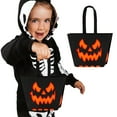 thumbnail image 3 of Halloween Classic Felt Candy Bag - Felt Cloth Handbag for Trick-or-Treating, Spacious Interior, Party Decor, 3 of 6