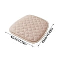 thumbnail image 7 of Oneshrt Square Chair Seat Cushion, Thickened Cotton Chair Seat Cushion, Rebounds Memory Foam Chair Cushion for Kitchen, Dining, Office or Car (Square - Beige, 17.72x16.93 in), 7 of 7