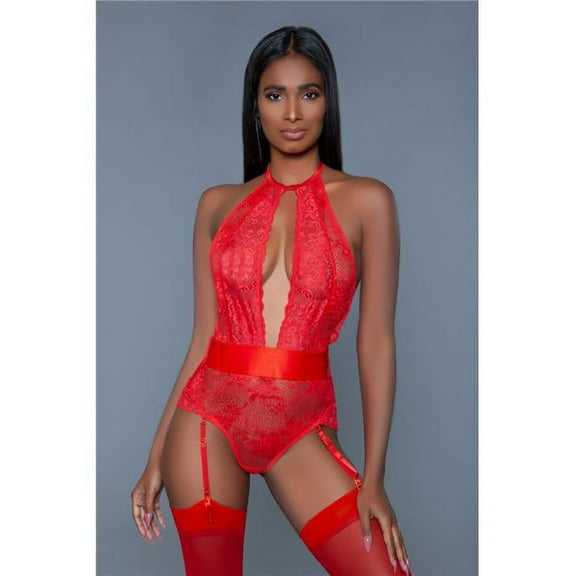 Women Ophelia Bodysuit, Red - Extra Large