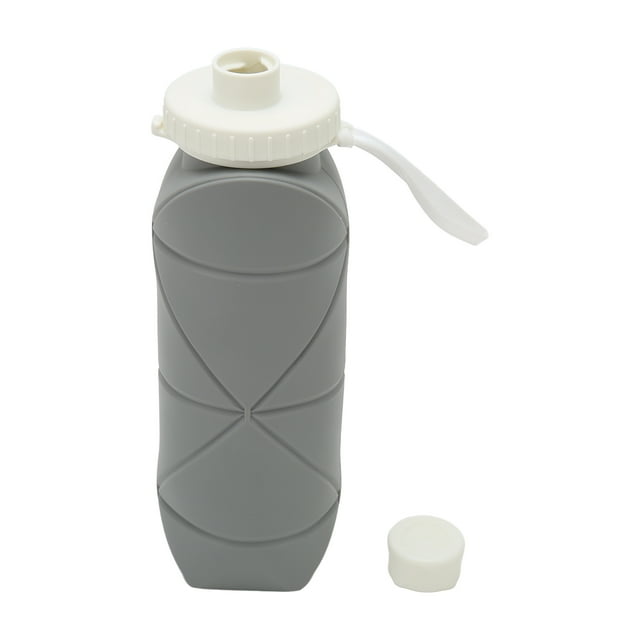 Silicone Foldable Water Bottle,600ml Collapsible Water Bottle Foldable Water Bottle Portable Water Bottle Power Packed Performance