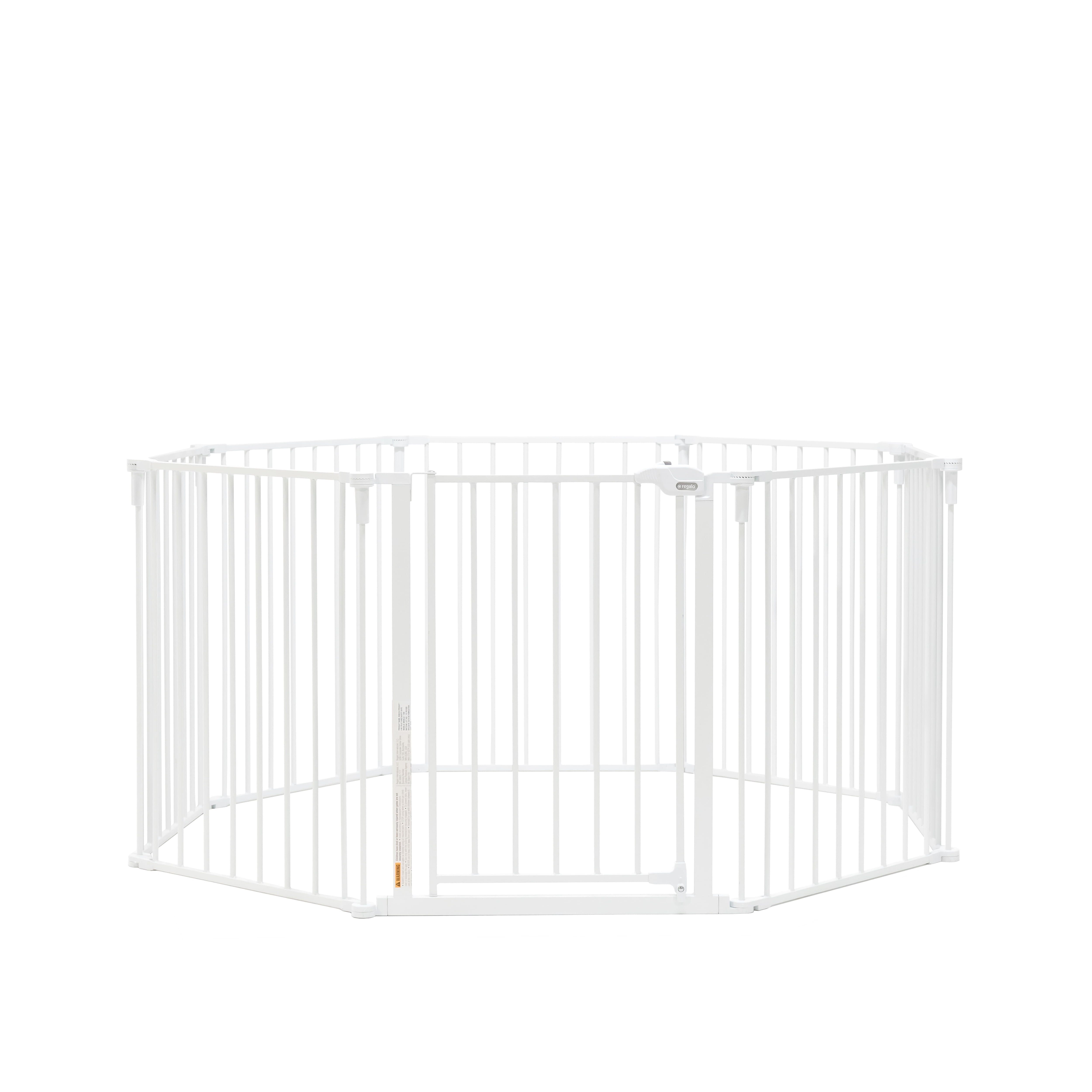 Regalo 194 Inch Super Wide Adjustable Baby Gate and Play Yard for Ages 6 to 24 Months