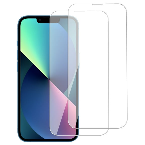 NIFFPD 2 Pack Screen Protector Designed for iPhone 13 Mini 5.4 Inch Ultra HD Full Screen Tempered Glass, 9H Hardness, Scratch Resistant, Easy Install